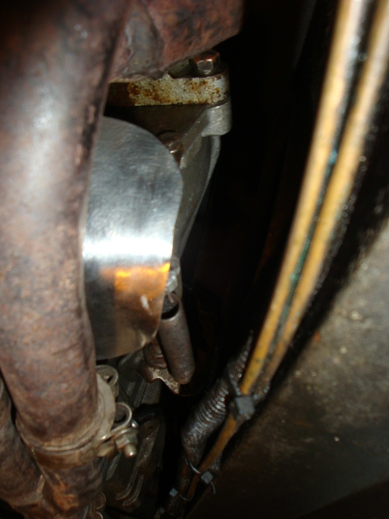 Ford clutch slave cylinder heat shield #2