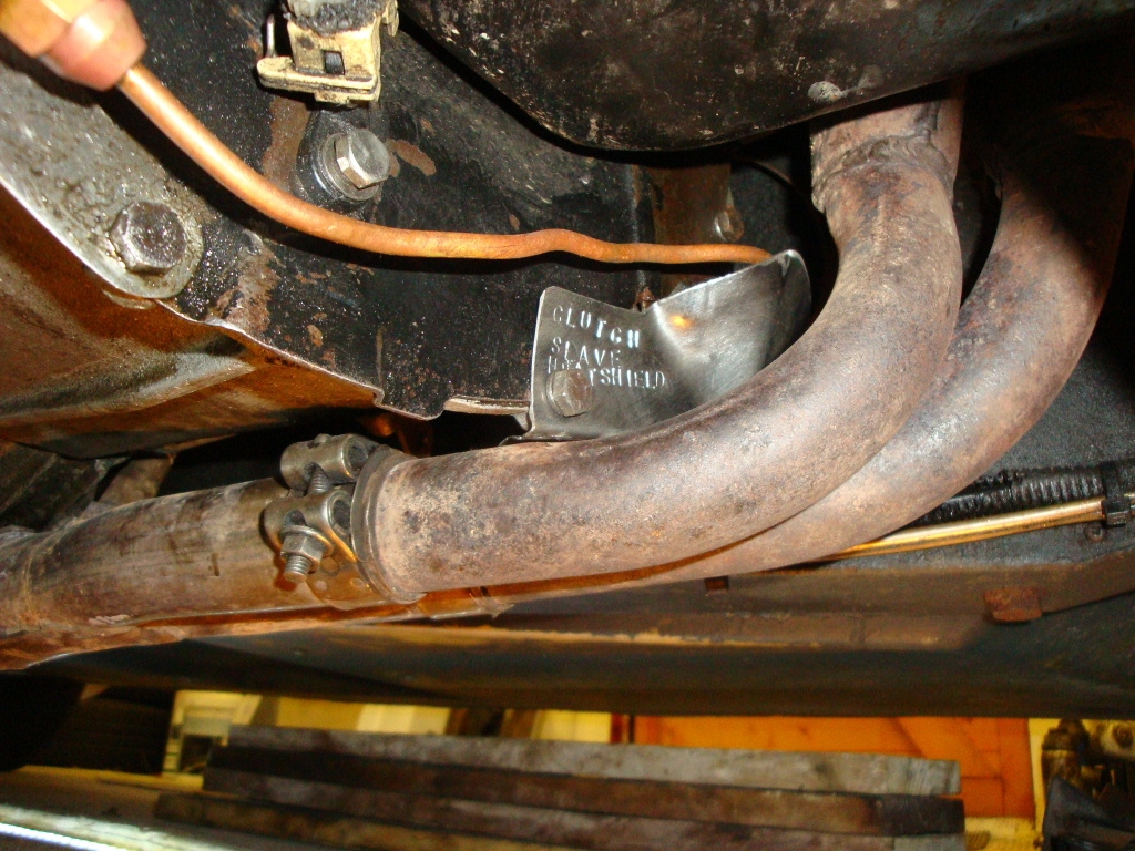 Ford clutch slave cylinder heat shield #7